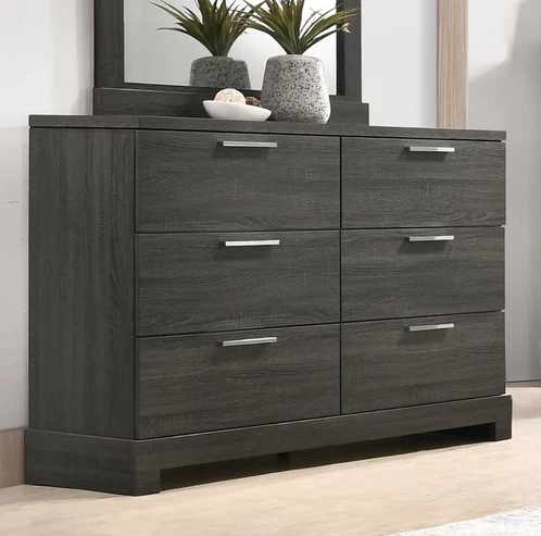 Lantha Gray Oak Finish Dresser