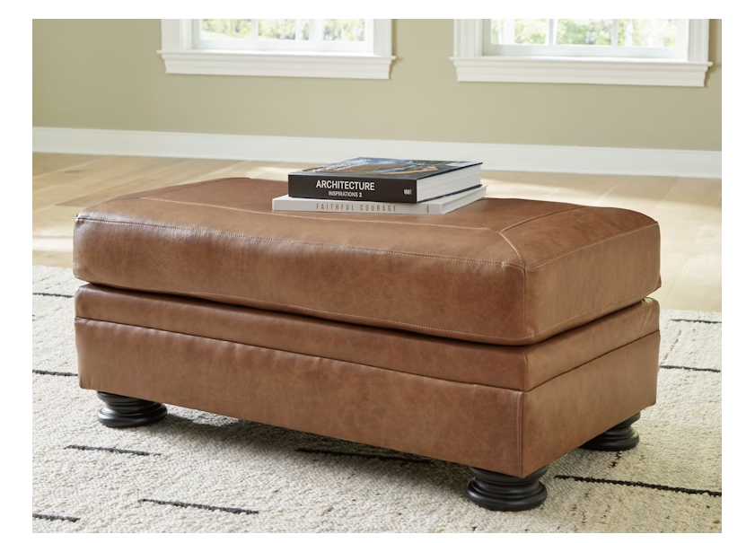 The Carianna Collection Caramel Ottoman