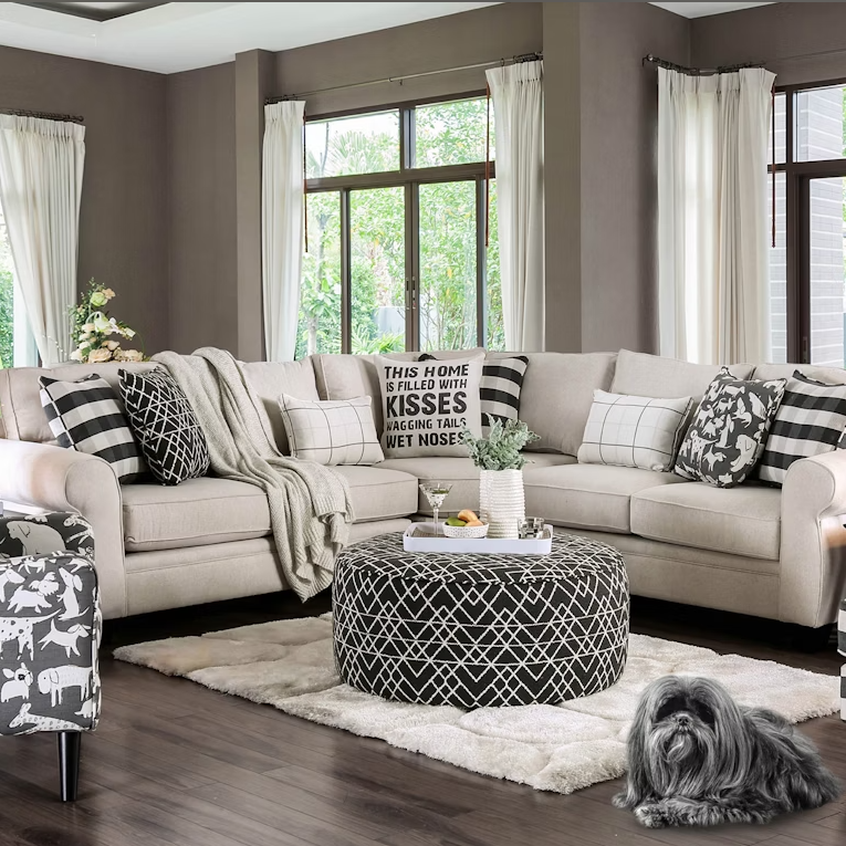 Patricia Ivory Sectional