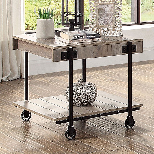 The Lobb Collection Natural Tone/Black End Table