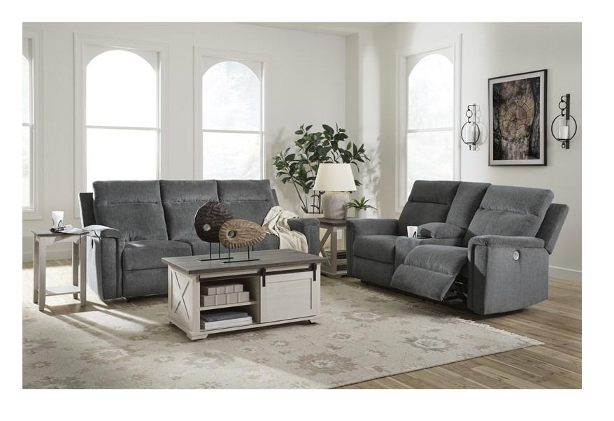 Barnsana Gravel Reclining Power Sofa