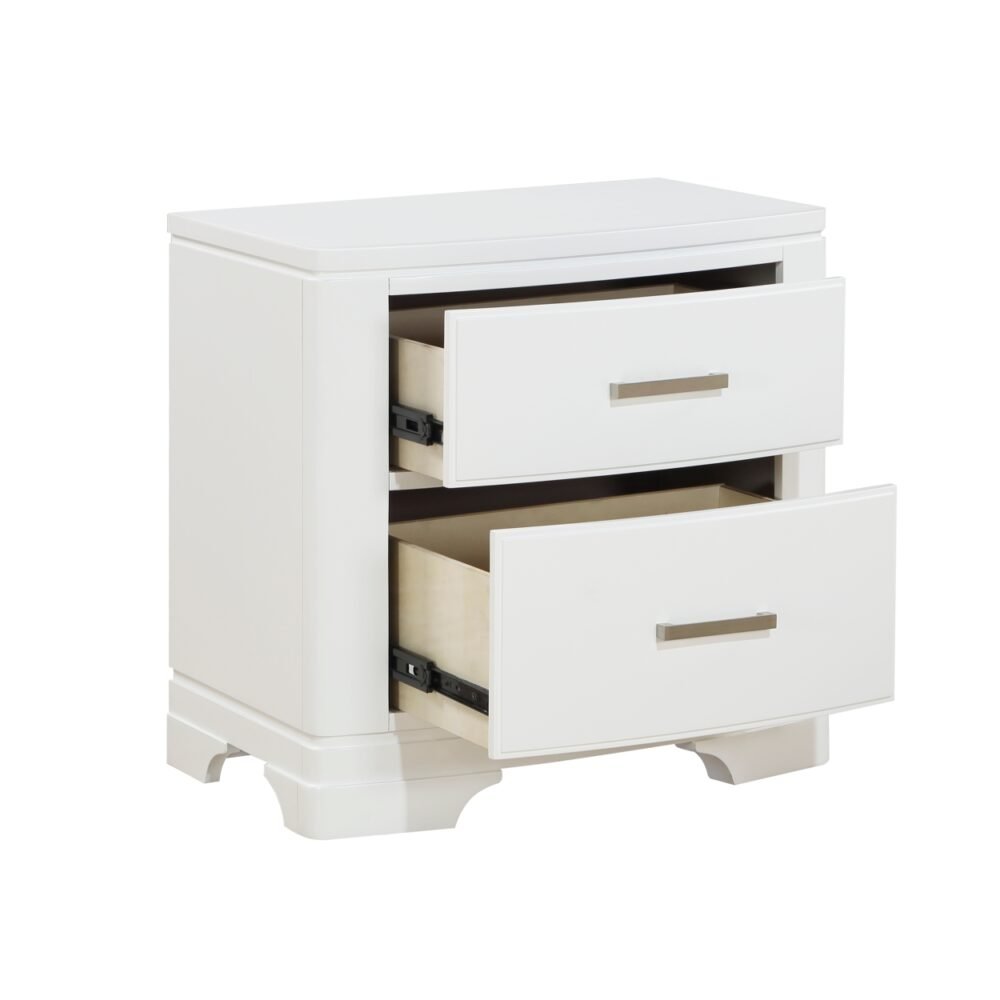 Hudson White Night Stand