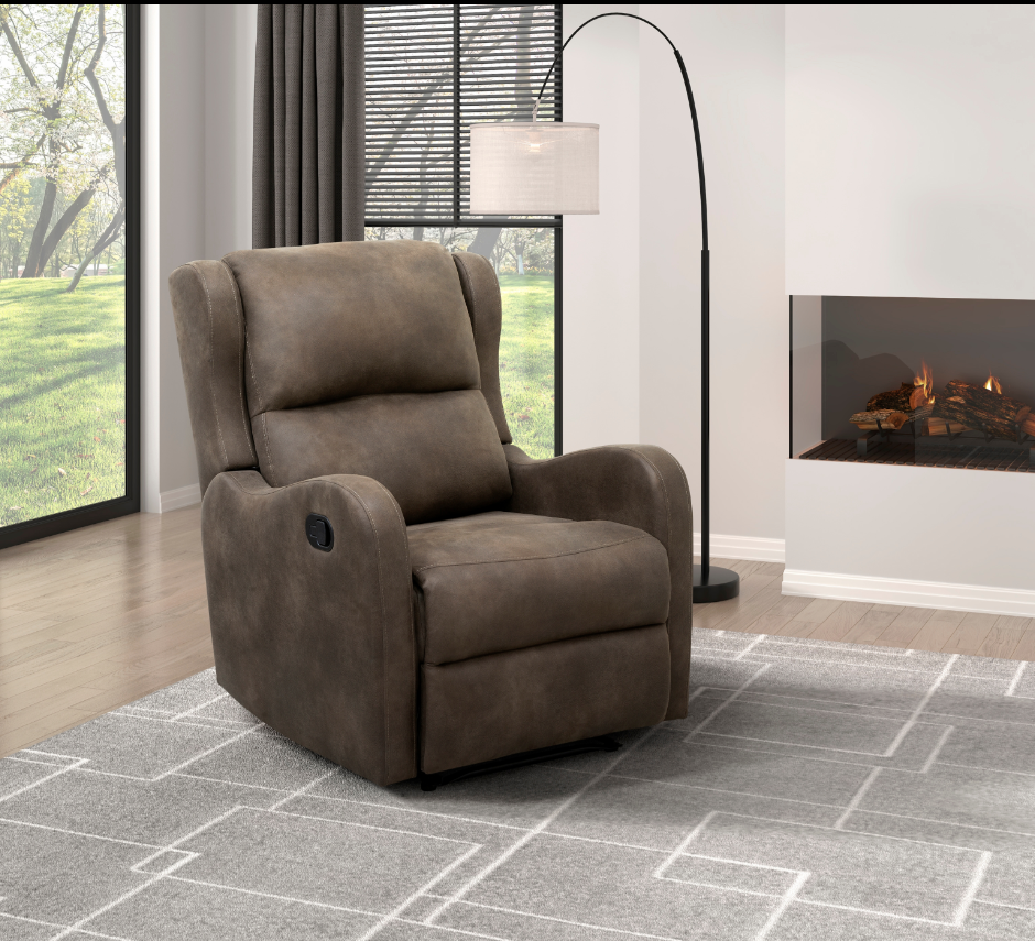 Durant Collection Brown Reclining Chair