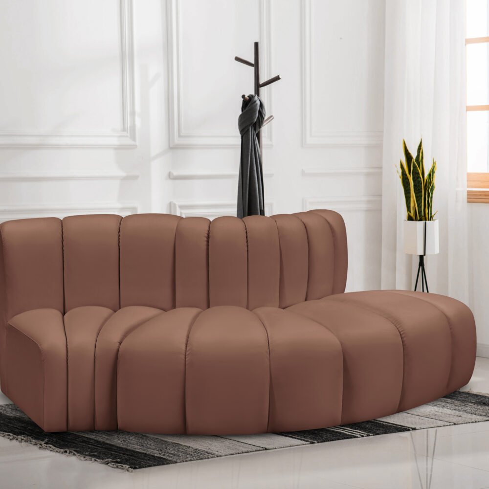 Arc Vegan Leather 3pc. Sectional