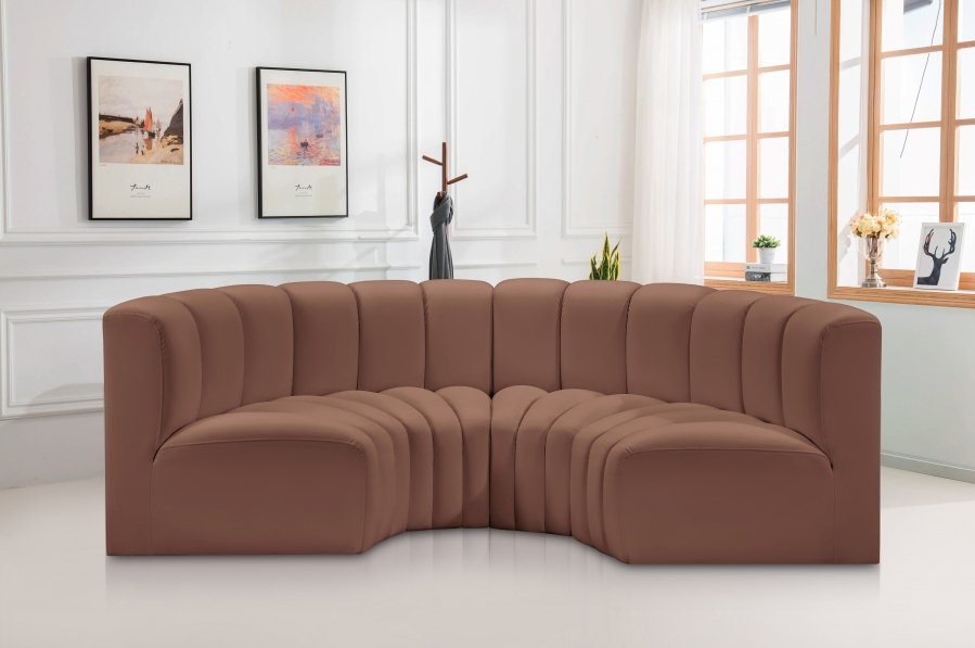 Arc Vegan Leather 4pc. Sectional