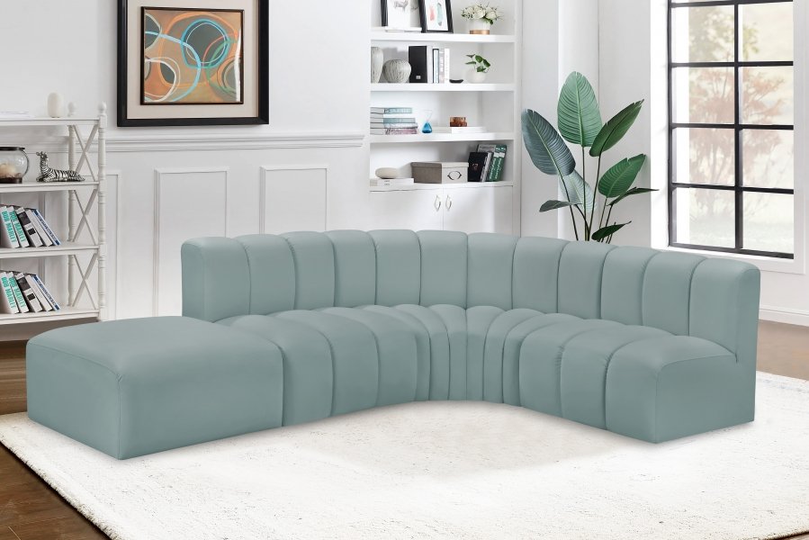 Arc Vegan Leather 5pc. Sectional