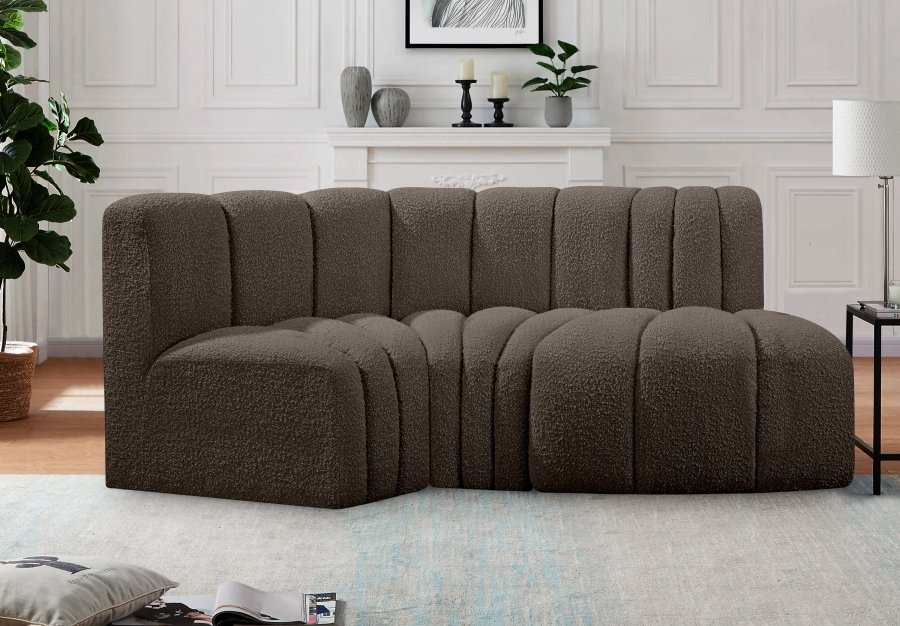 Arc Boucle Fabric 3pc. Sectional