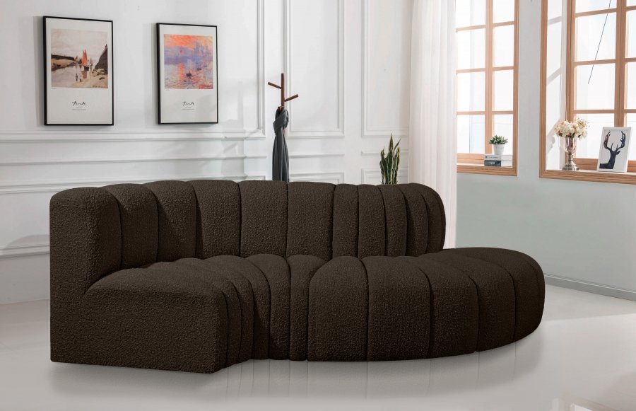 Arc Boucle Fabric 4pc. Sectional