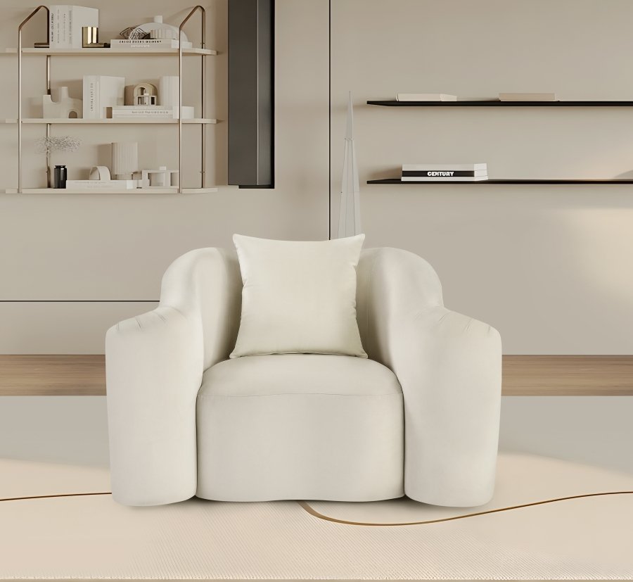 Destin Velvet Upholstered Accent Chair