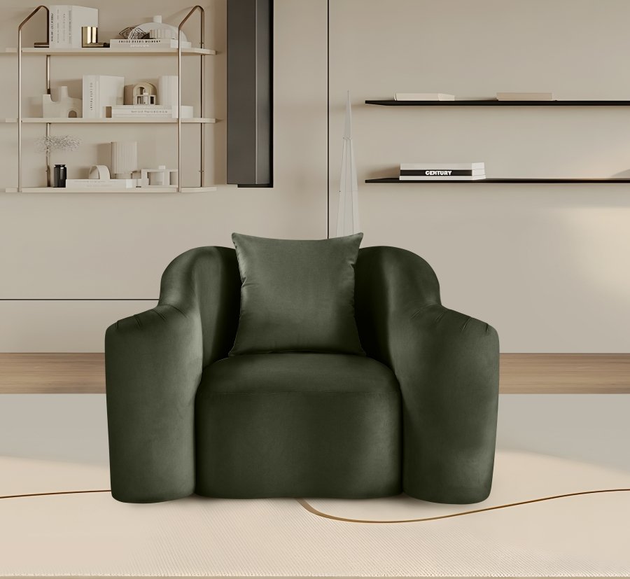 Destin Velvet Upholstered Accent Chair