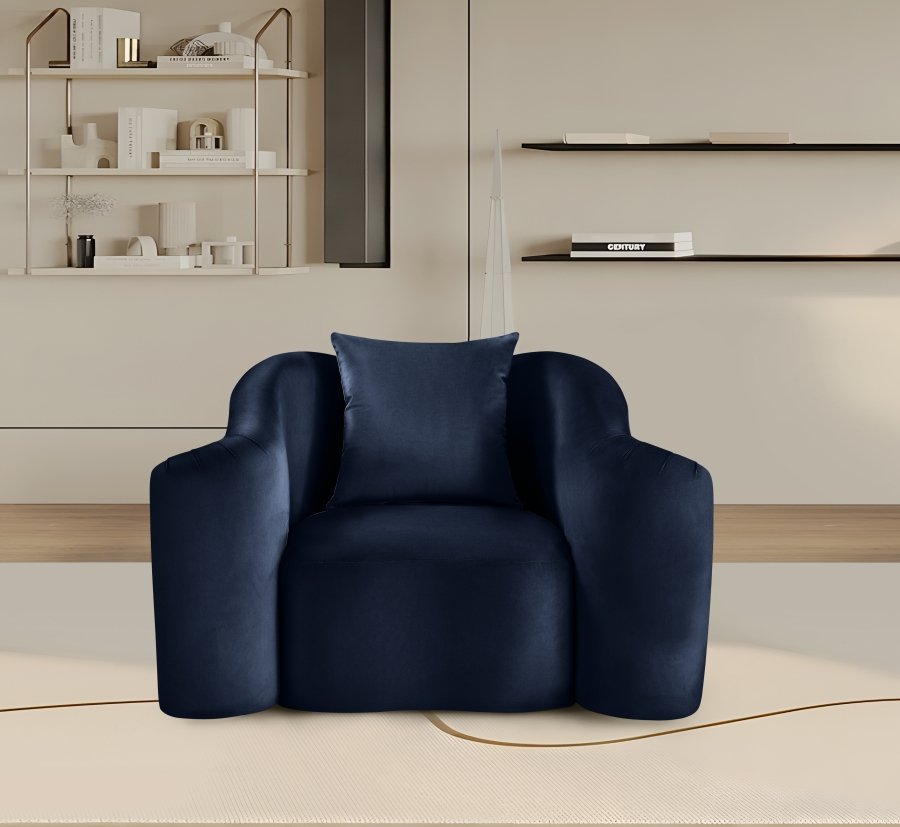 Destin Velvet Upholstered Accent Chair
