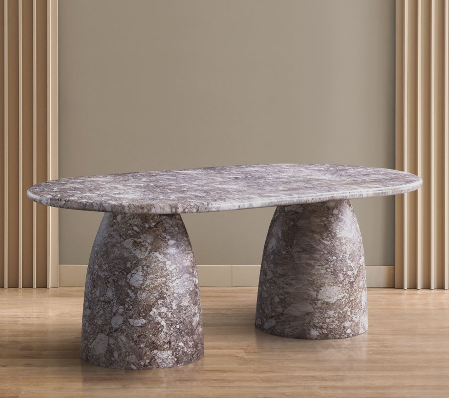 Cosenza 78" Marble Finish Concrete Dining Table