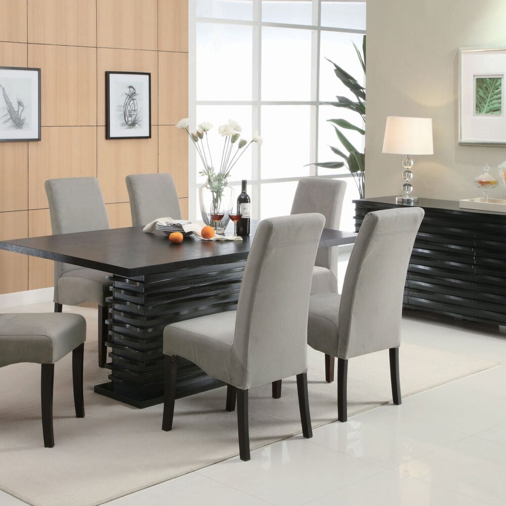 Stanton 7-piece Rectangular Dining Table Set Grey