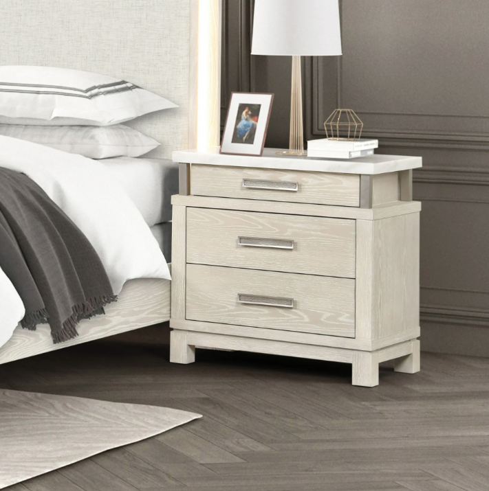 Lafayette Weathered Gray Nightstand