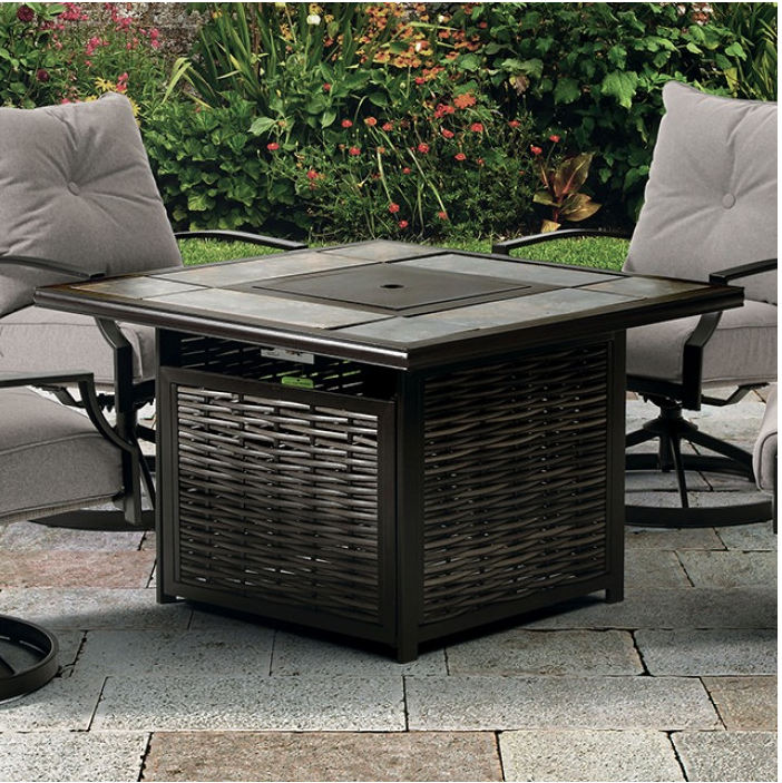 Segovia Fire Pit Table Black/Gray
