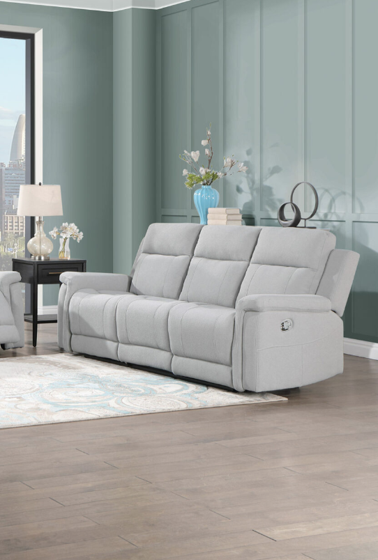 U1797 GREY RECLINING SOFA
