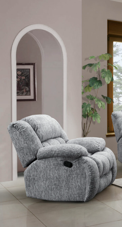 U250 GREY GLIDER RECLINER