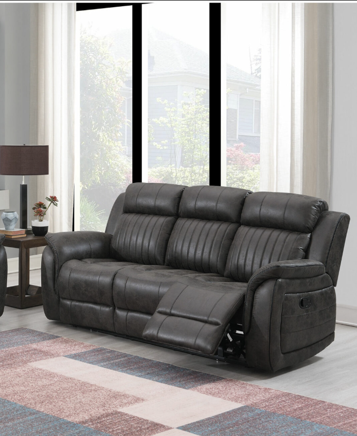 U8517 GREY RECLINING SOFA