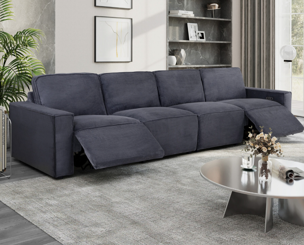 U8177 CHARCOAL PWR SECTIONAL(SOFA)