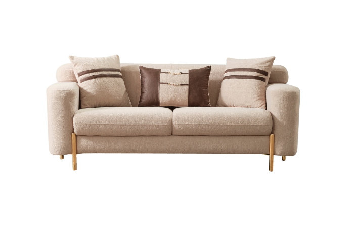 Shelby Stationary Livingroom Loveseat Beige