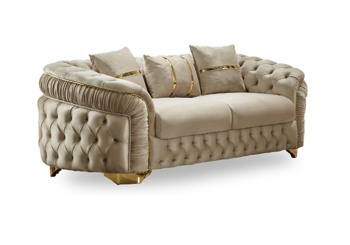 Arizona Stationary Loveseat Beige