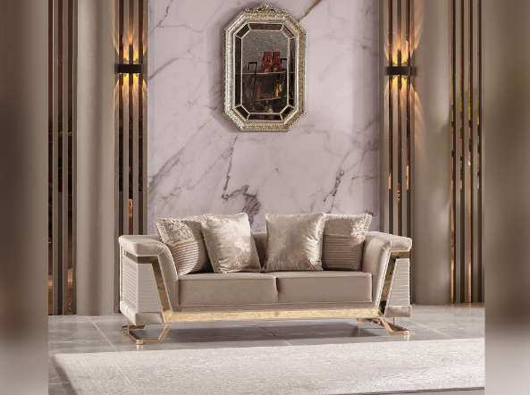 Rixos Stationary Livingroom Loveseat Beige