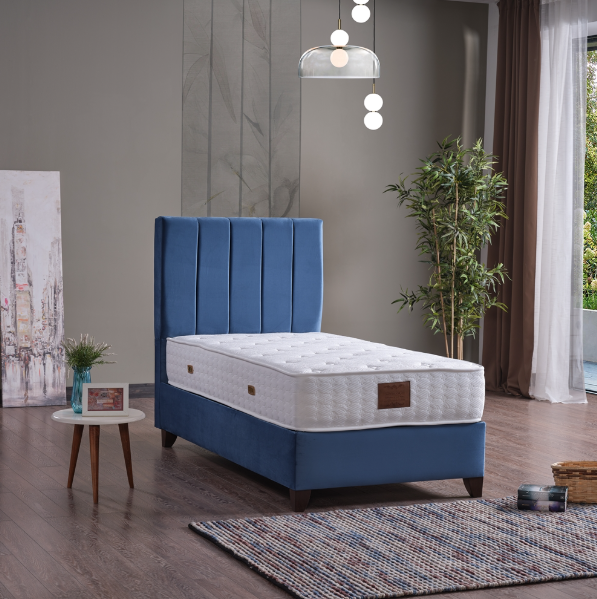Cordoba Storage Bed With Headboard Light Blue Full
