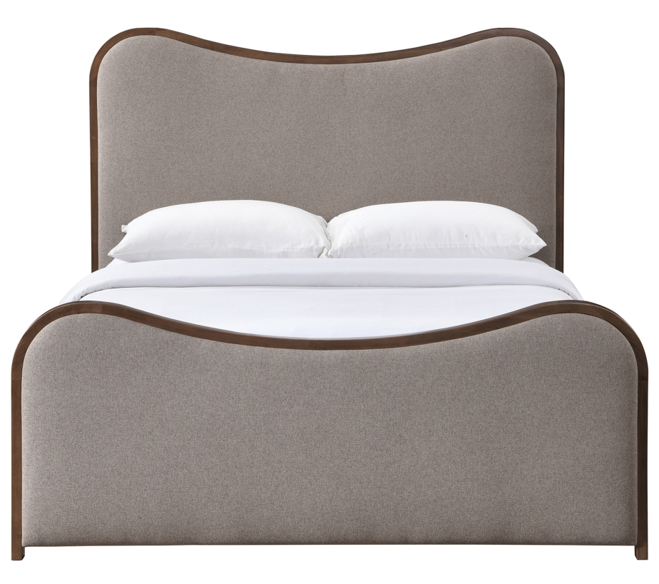 Arvada Linen Textured Fabric Upholstered King Bed