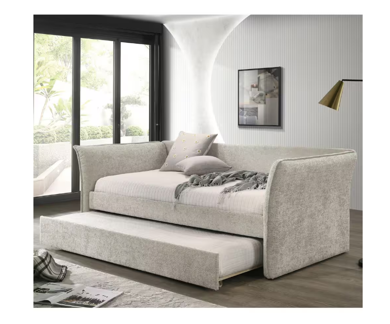 Yuri Beige Twin Daybed w/ Trundle