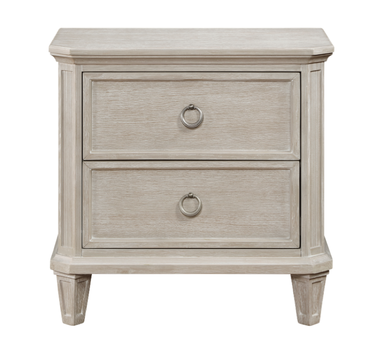 Leander Collection Night Stand light brownish-gray finish