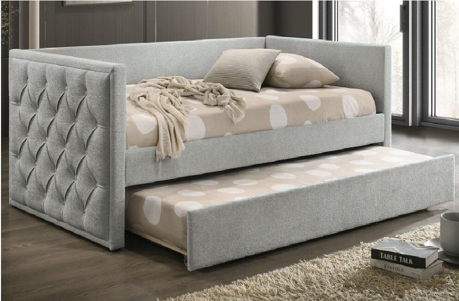 Renzi Gray Twin Daybed w/ Trundle